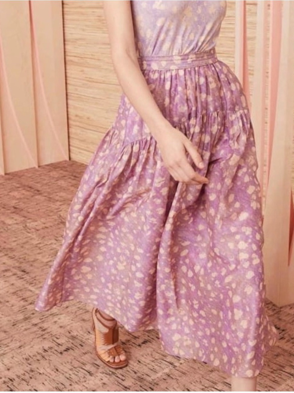 Ulla Johnson Gia Skirt - Lavender Handprint Dot NWT